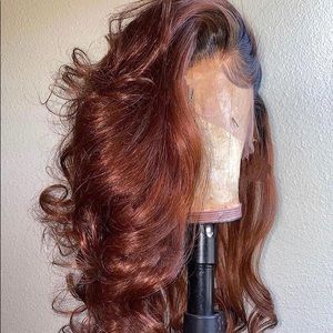 brown Straight Lace Front Wigs 13x4 Hd Frontal Wig 250% Human Hair Wig